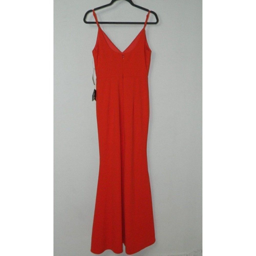Lulu's Dress Infinite Glory Coral Red Maxi Dress Size Small